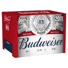 Budweiser Lager Beer Bottles 20x300ml