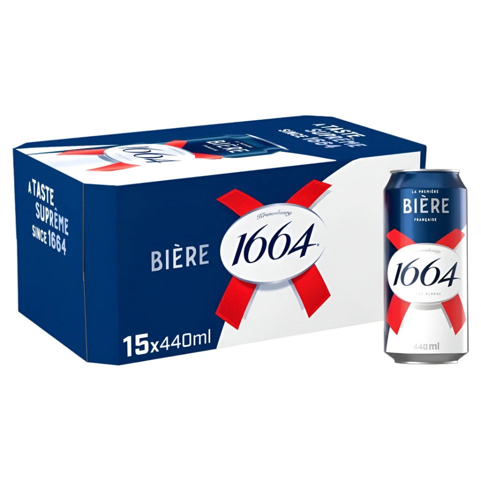 Kronenbourg 1664 Lager Beer Can 15x440ml