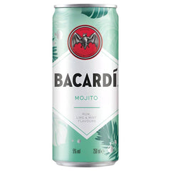 BACARDI MOJITO PREMIX RUM COCKTAIL 12X25CL