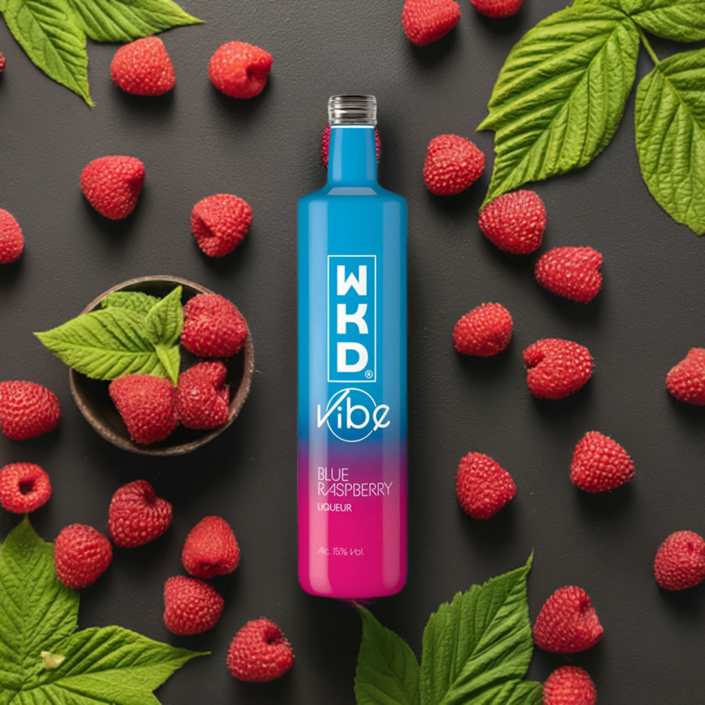 WKD VIBE BLUE RASPBERRY LIQUEUR 500ML