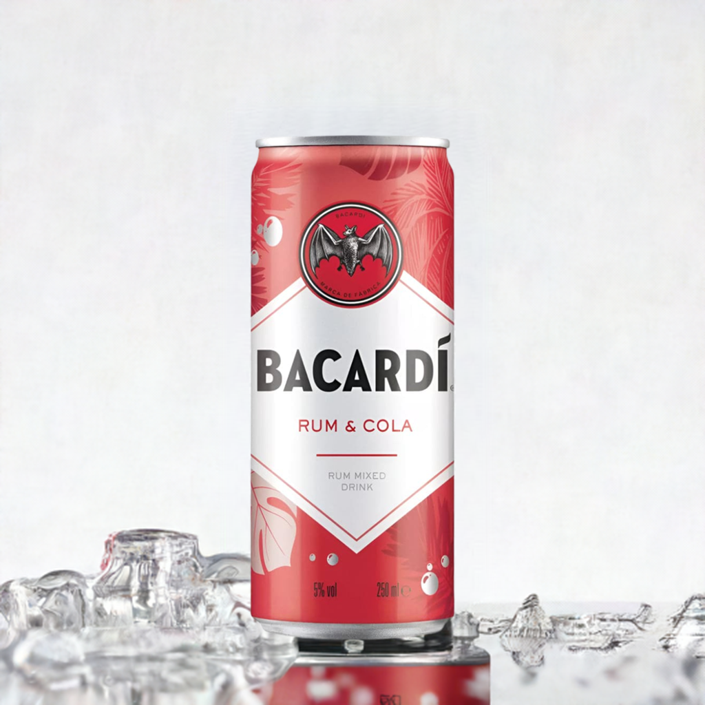 BACARDI RUM AND COLA PREMIX COCKTAIL 12 x 250 ml